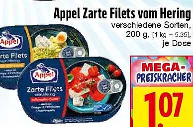 Appel Zarte Filets vom Hering
