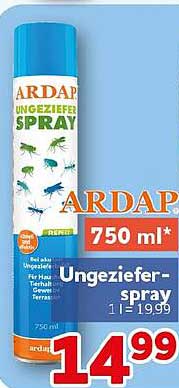 ARDAP Ungeziefer-Spray 750 ml*