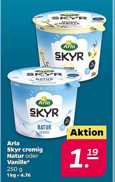 Arla Skyr cremig Natur oder Vanille* 250 g
