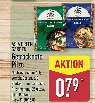 ASIA GREEN GARDEN Getrocknete Pilze