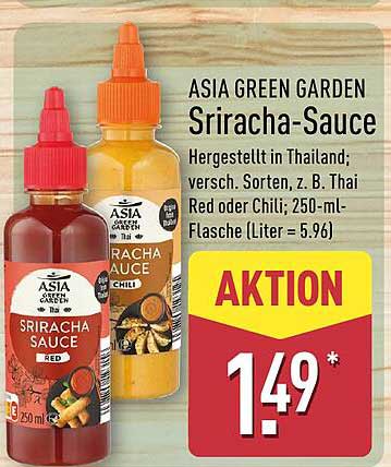 ASIA GREEN GARDEN Sriracha-Sauce