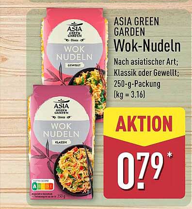 ASIA GREEN GARDEN Wok-Nudeln