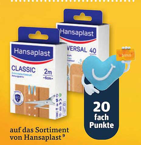 auf das Sortiment von Hansaplast