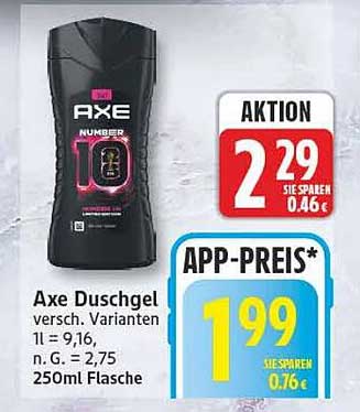 Axe Duschgel versch. Varianten 250ml Flasche