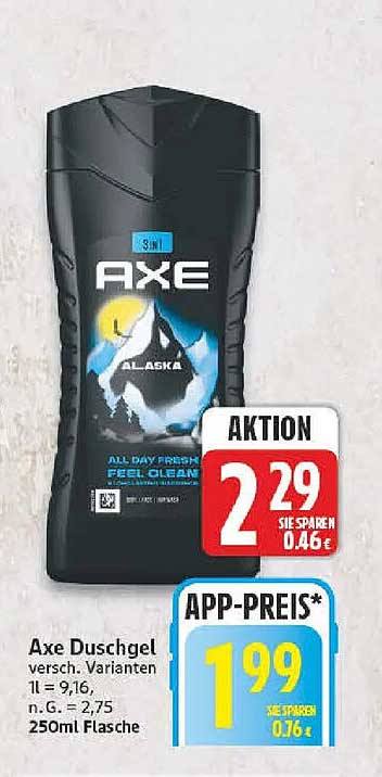 Axe Duschgel versch. Varianten 250ml Flasche