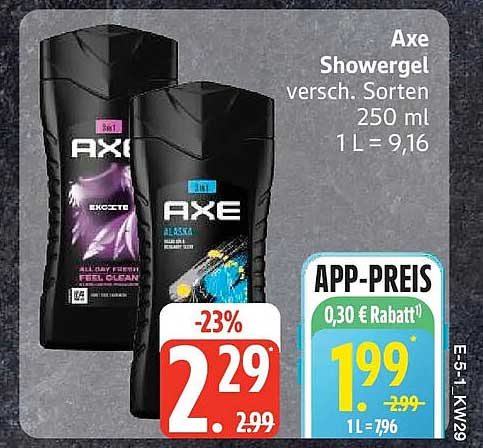 Axe Showergel versch. Sorten 250 ml