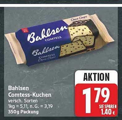 Bahlsen Comtess-Kuchen versch. Sorten 350g Packung
