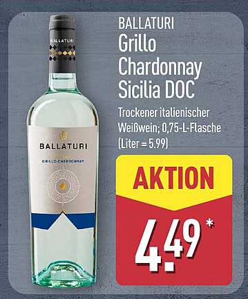 BALLATURI Grillo Chardonnay Sicilia DOC
