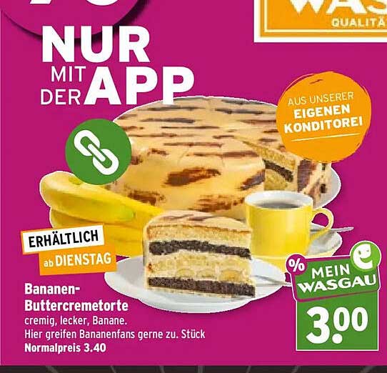 Bananen-Buttercremetorte