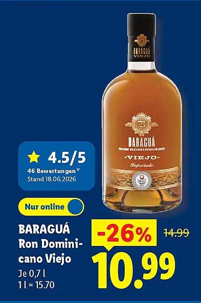 BARAGUÁ Ron Dominicano Viejo