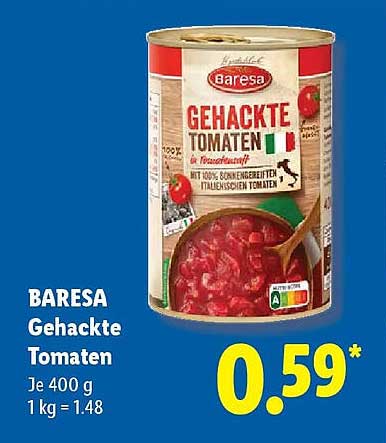 BARESA Gehackte Tomaten