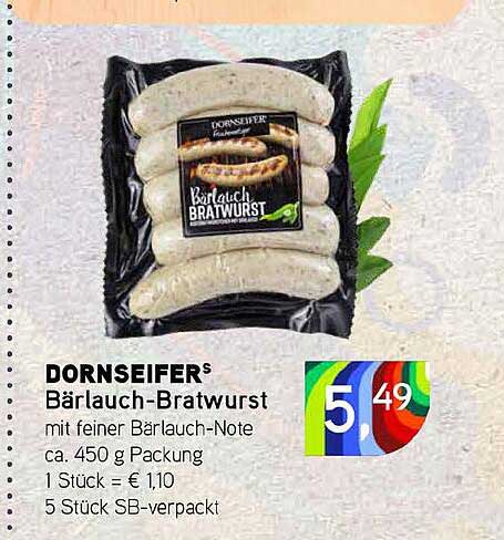 Bärlauch-Bratwurst