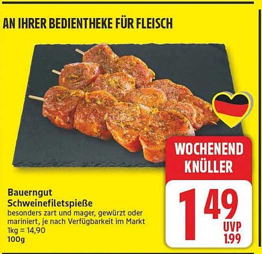 Bauergut Schweinefiletspieße