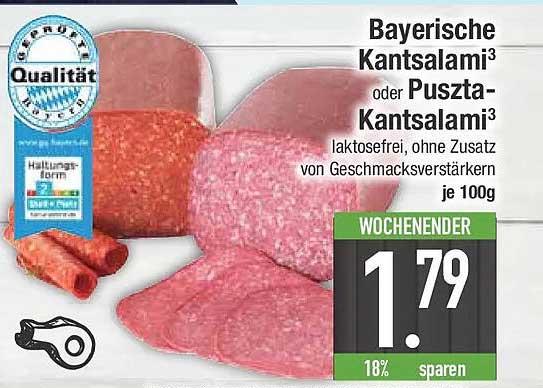 Bayerische Kantsalami³ oder Puszta-Kantsalami³