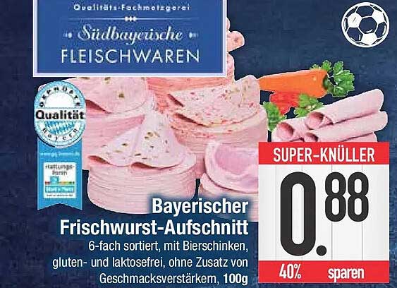 Bayerischer Frischwurst-Aufschnitt