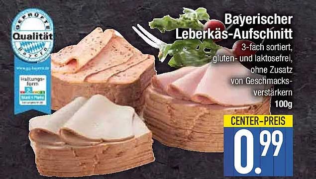 Bayerischer Leberkäse-Aufschnitt