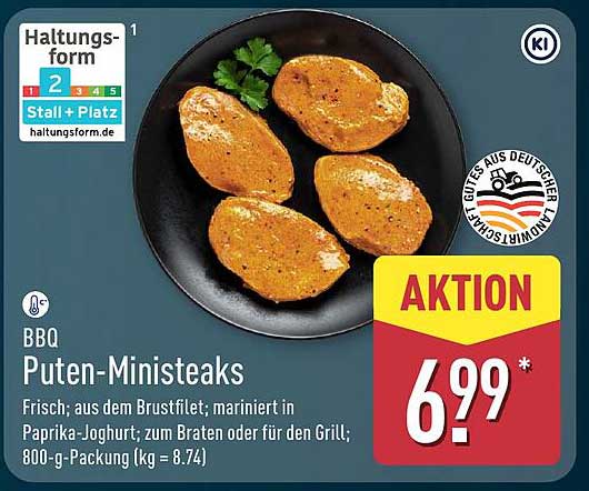 BBQ Puten-Ministeaks