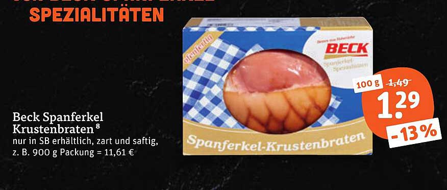 Beck Spanferkel Krustenbraten