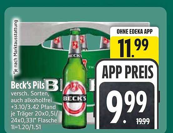 Beck's Pils versch. Sorten, auch alkoholfrei