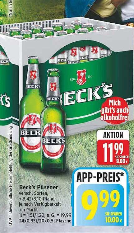 Beck's Pilsener versch. Sorten
