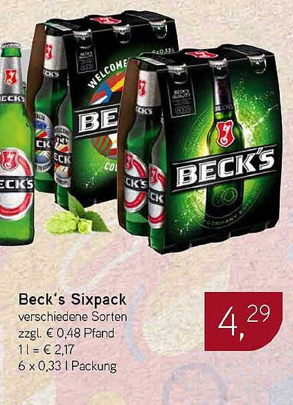 Beck’s Sixpack