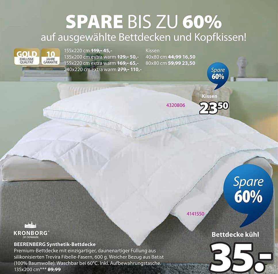 BEERENBERG Synthetik-Bettdecke