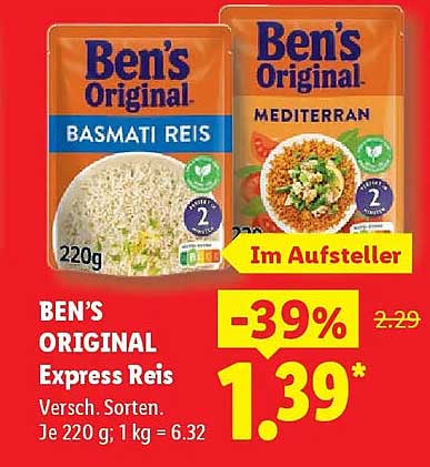 BEN’S ORIGINAL Express Reis