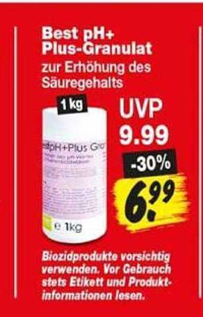 Best pH+ Plus-Granulat zur Erhöhung des Säuregehalts