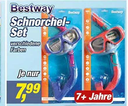 Bestway Schnorchel-Set verschiedene Farben
