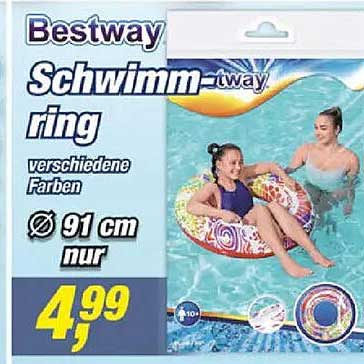 Bestway Schwimm-ring verschiedene Farben Ø 91 cm nur