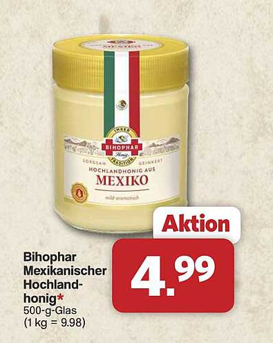 Bihophar Mexikanischer Hochlandhonig