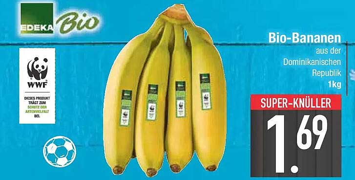 Bio-Bananen aus der Dominikanischen Republik 1kg