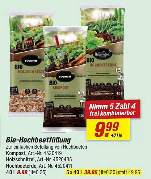 Bio-Hochbeetfüllung
