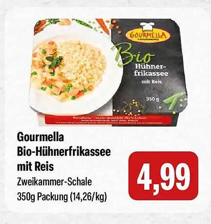 Bio-Hühnerfrikassee mit Reis