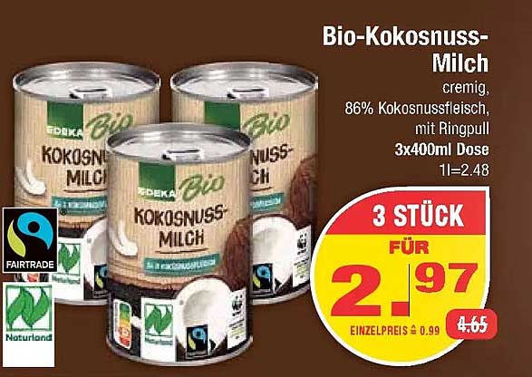 Bio-Kokosnuss-Milch