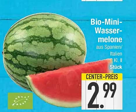 Bio-Mini-Wassermelone aus Spanien/Italien Kl. II Stück