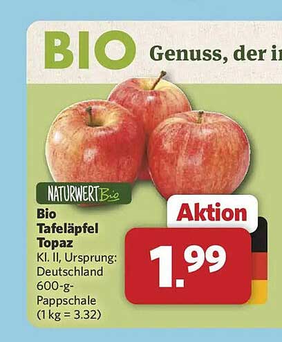 Bio Tafeläpfel Topaz