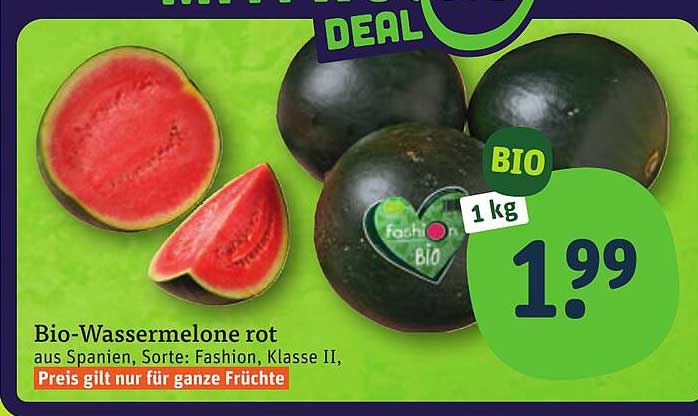 Bio-Wassermelone rot