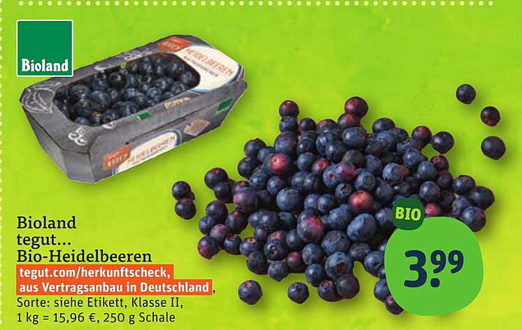 Bioland tegut… Bio-Heidelbeeren