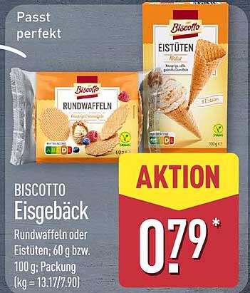 BISCOTTO Eisgebäck Rundwaffeln oder Eistüten