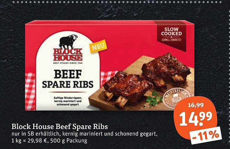 Block House Beef Spare Ribs