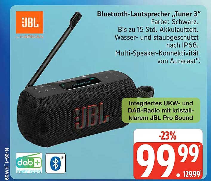Bluetooth-Lautsprecher „Tuner 3“