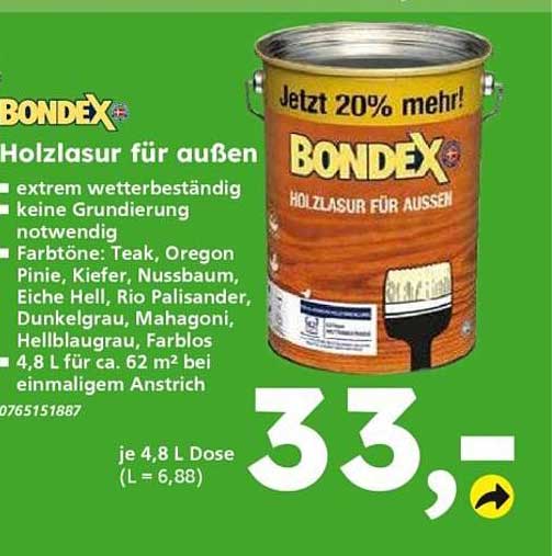 BONDEX Holzlasur für außen
