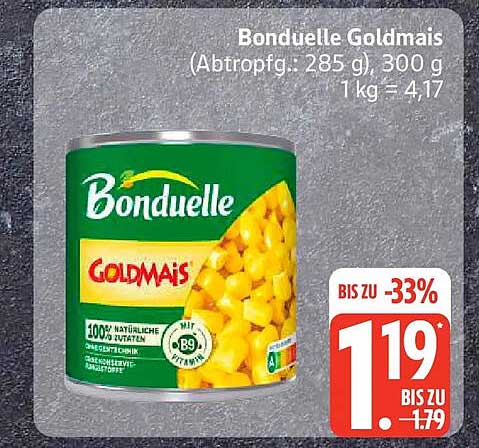 Bonduelle Goldmais (Abtropfg.: 285 g), 300 g