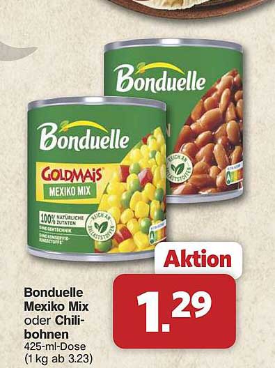 Bonduelle Mexiko Mix oder Chili-bohnen 425-ml-Dose (1 kg ab 3.23)