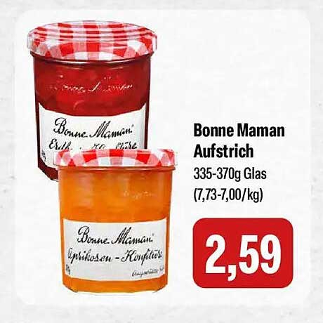 Bonne Maman Aufstrich 335-370g Glas (7,73-7,00/kg)