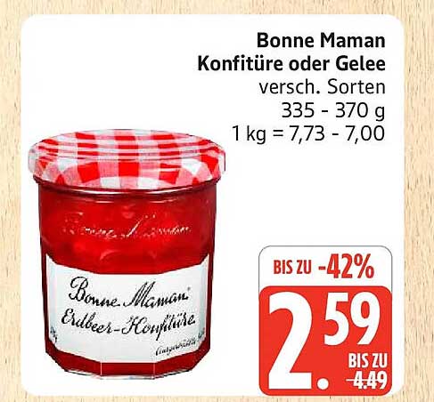 Bonne Maman Konfitüre oder Gelee