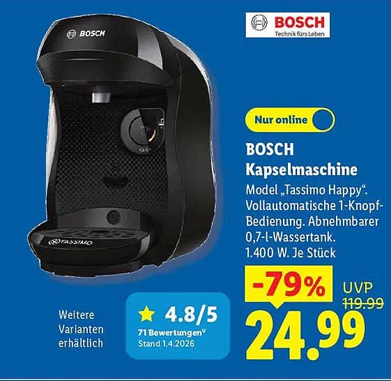 BOSCH Kapselmaschine