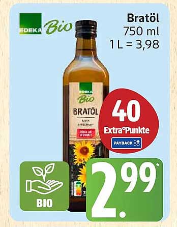 Bratöl 750 ml 1 L = 3,98