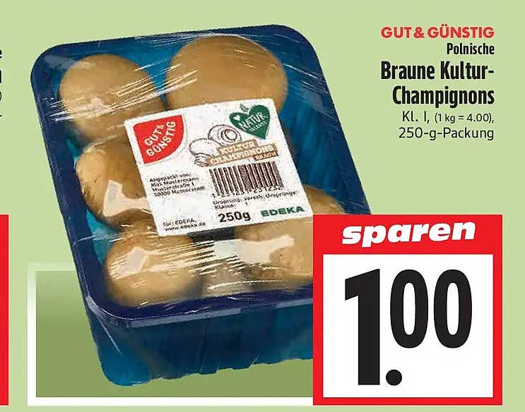 Braune Kultur-Champignons
